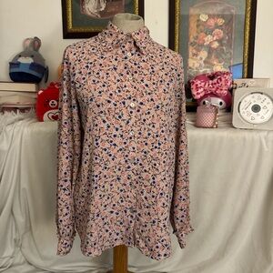 Zara floral blouse